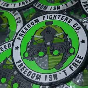 FREEDOM FIGHTERS PVC Patch (Military Green)