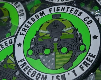 FREEDOM FIGHTERS PVC Patch (Military Green)