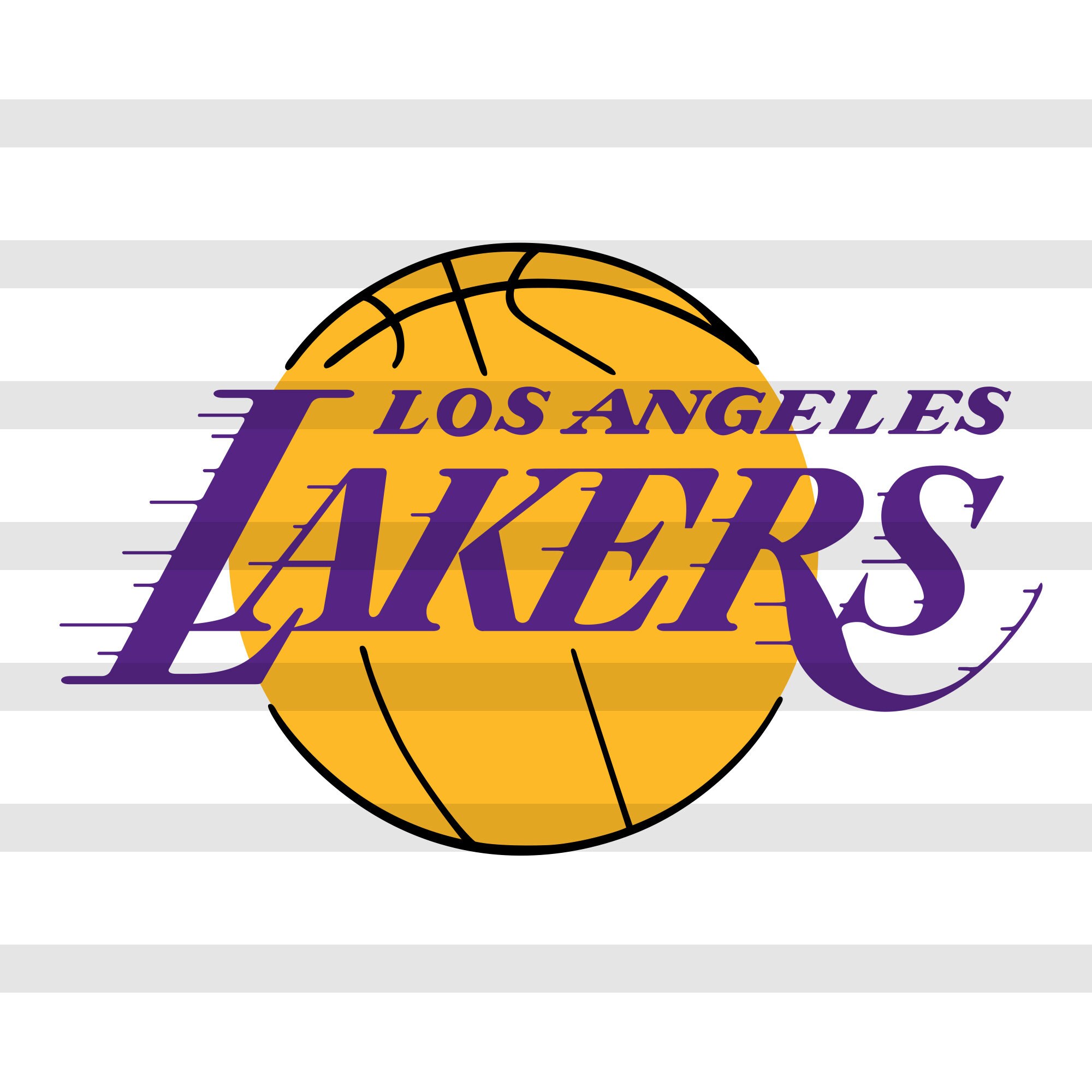 Los Angeles Lakers logo svg, LA, basketball, NBA logo, team svg, dxf,…