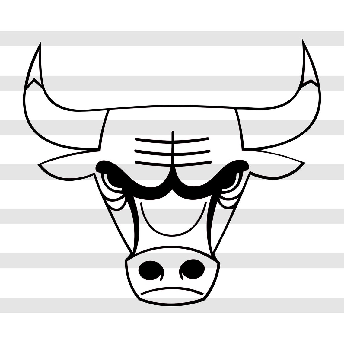 Chicago Bulls logo Black and White svg Chicago Bulls logo