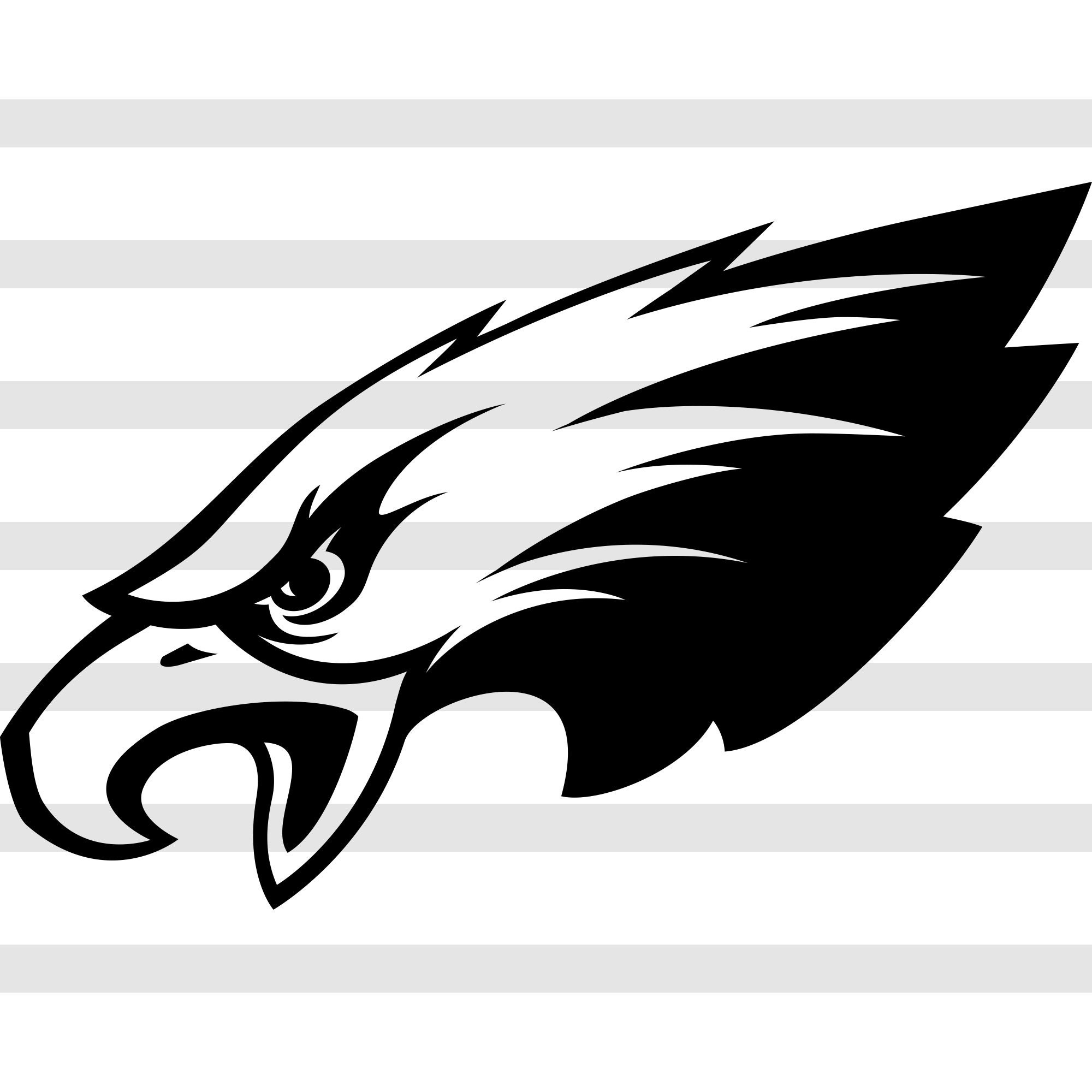 Philadelphia Eagles logo svg Football black and white NFL Etsy