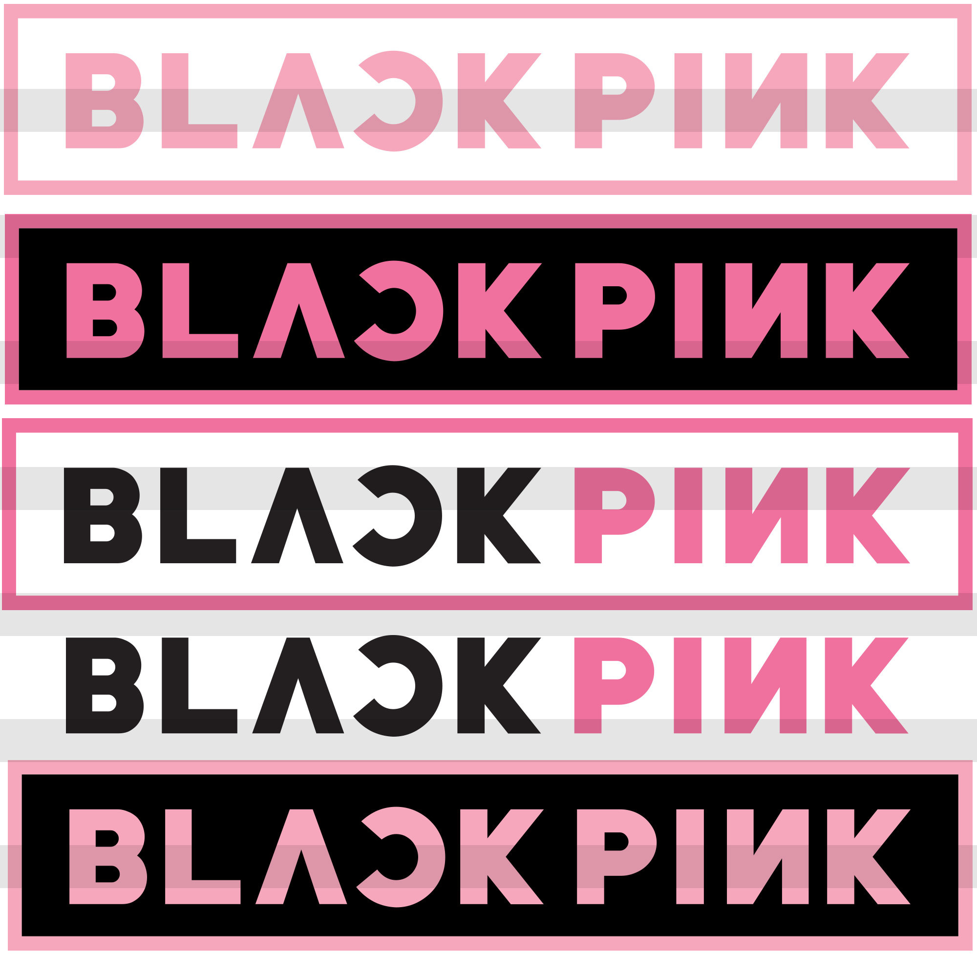 BlackPink Logo SVG Black Pink KPOP Group Music Girl Etsy