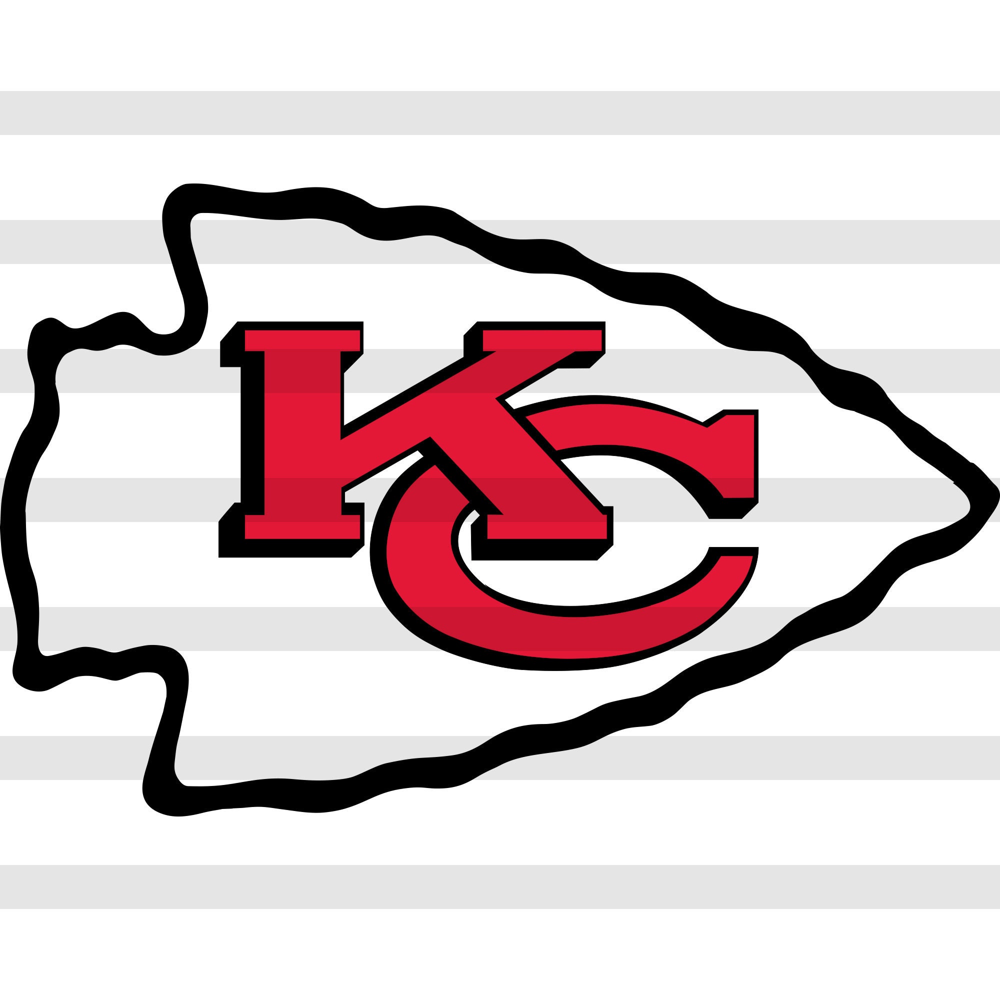 Kansas City Chiefs logo svg, Football, NFL logo, team svg, dxf, clipa…