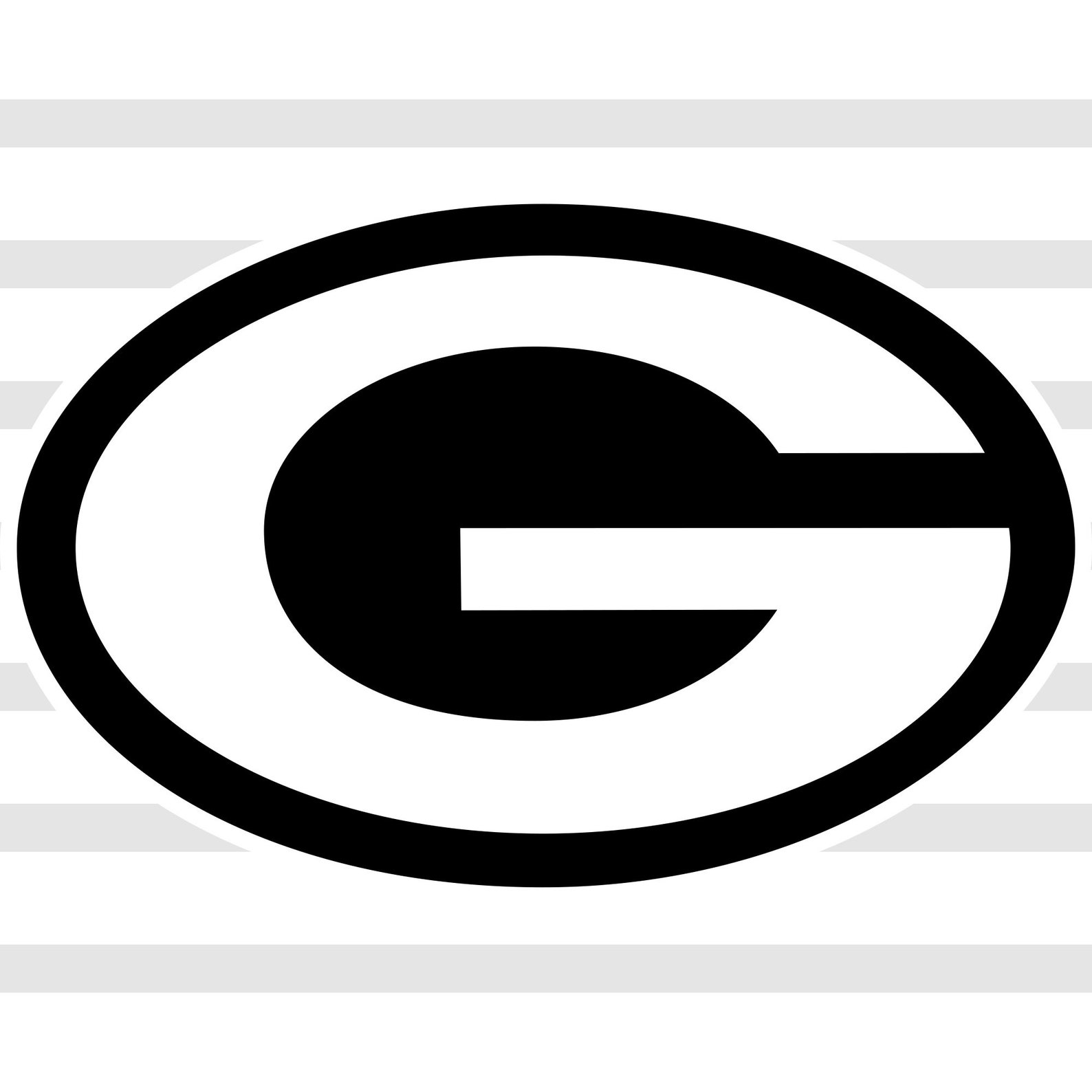 Green Bay Packers black and white logo svg Packers logo | Etsy