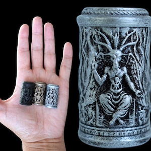Baphomet Statue 3D Printed Resin High Quality Details Figurine Altar Sculpture Talisman Token Pocket Charm Amulet Trinket Miniature Gift image 1