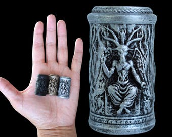 Baphomet Statue 3D Printed Resin High Quality Details Figurine Altar Sculpture Talisman Token Pocket Charm Amulet Trinket Miniature Gift
