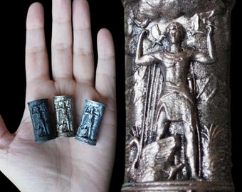 Tuatha De Danann Statue Charm Angus Irish blessing Mythology Aengus Talisman, 3D Printed Resin High Quality Details Token Amulet Trinket