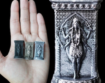 Kali Ma Pocket Charm, 3D Printed Resin High Quality Details Figurine Sculpture, Talisman Token Charm Amulet Trinket