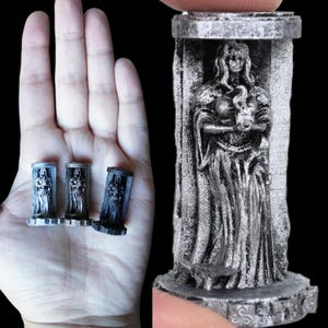 Brigid Statue 3D Printed Resin High Quality Details Celtic imbolc bridget Figurine sculpture Fertility Talisman Token Charm Amulet Trinket