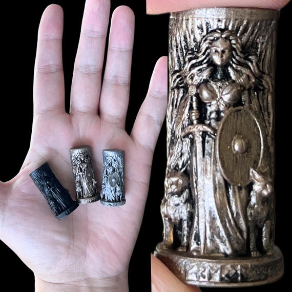 Freyja Freya Statue Asatru Yggdrasil Athena Nordic Divination Portable Altar 3D Printed Resin High Quality Details Figurine Sculpture Charm