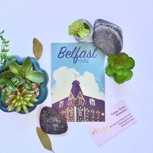 Belfast Masonic Building Illustrierte Postkarte