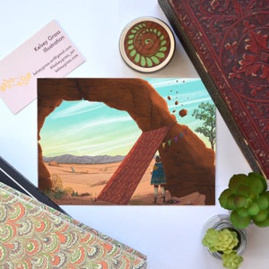 Arch Shadow 5" x 7" Postal ilustrada