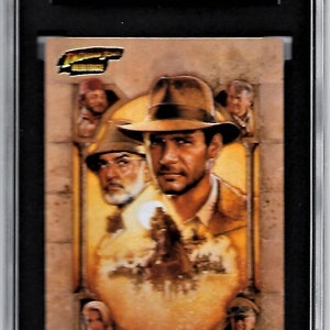 Original Movie poster &quot;The Last Crusade&quot; card#89 2008 Topps SGC 8.5 NM-MT+