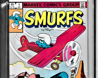 Smurfs 1st issue published 12/82 (RARE) graded 6.5 by EGS