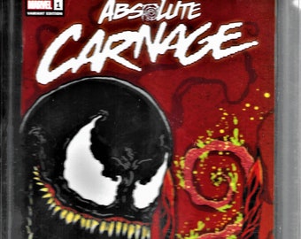 Absolute Carnage 1st issue signed by Donny Gates & Ryan Stegman PGX 9.6