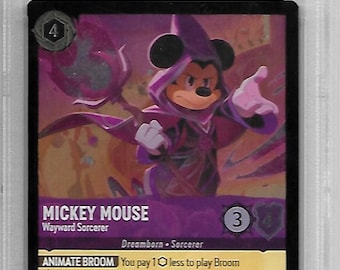 Disney Lorcana Mickey Mouse 182/204 Foil PSA 10 | eBay