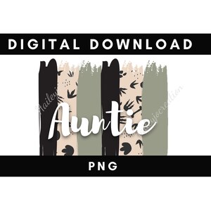 Digitale PNG Datei TANTE Malstriche Grün und Netural Dino Druckbare Wasserrutsche Bügelbild T-Shirt Sublimation Design SOFORT DOWNLOAD
