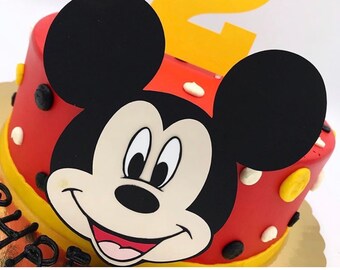 mickey mouse face sheet cake