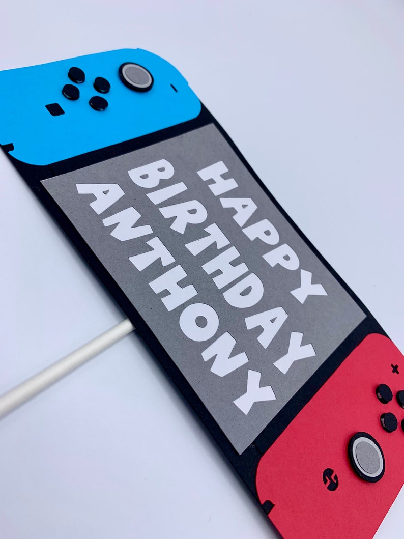 Nintendo Switch Cake Topper Custom Name/Nintendo Switch