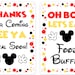 INSTANT DOWNLOAD/ Printable Mickey Mouse Party Signs/ 5x7 and 8x10 - Etsy