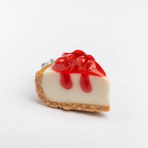 Cheesecake Polymer Clay Charm, Miniature, or Necklace