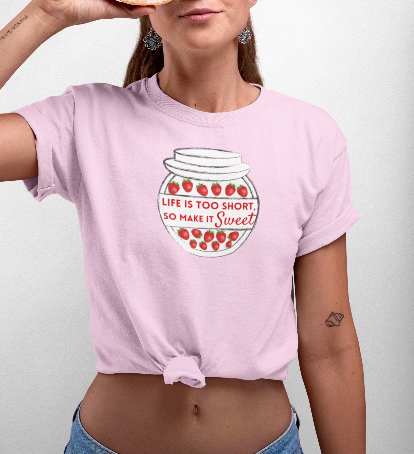 strawberry shirt in the sunshine