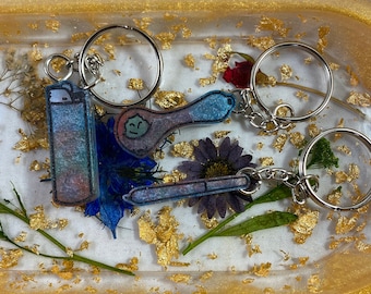 Stoner Accessory Keychains | Lighter Keychain | Joint Keychain | Bowl Keychain