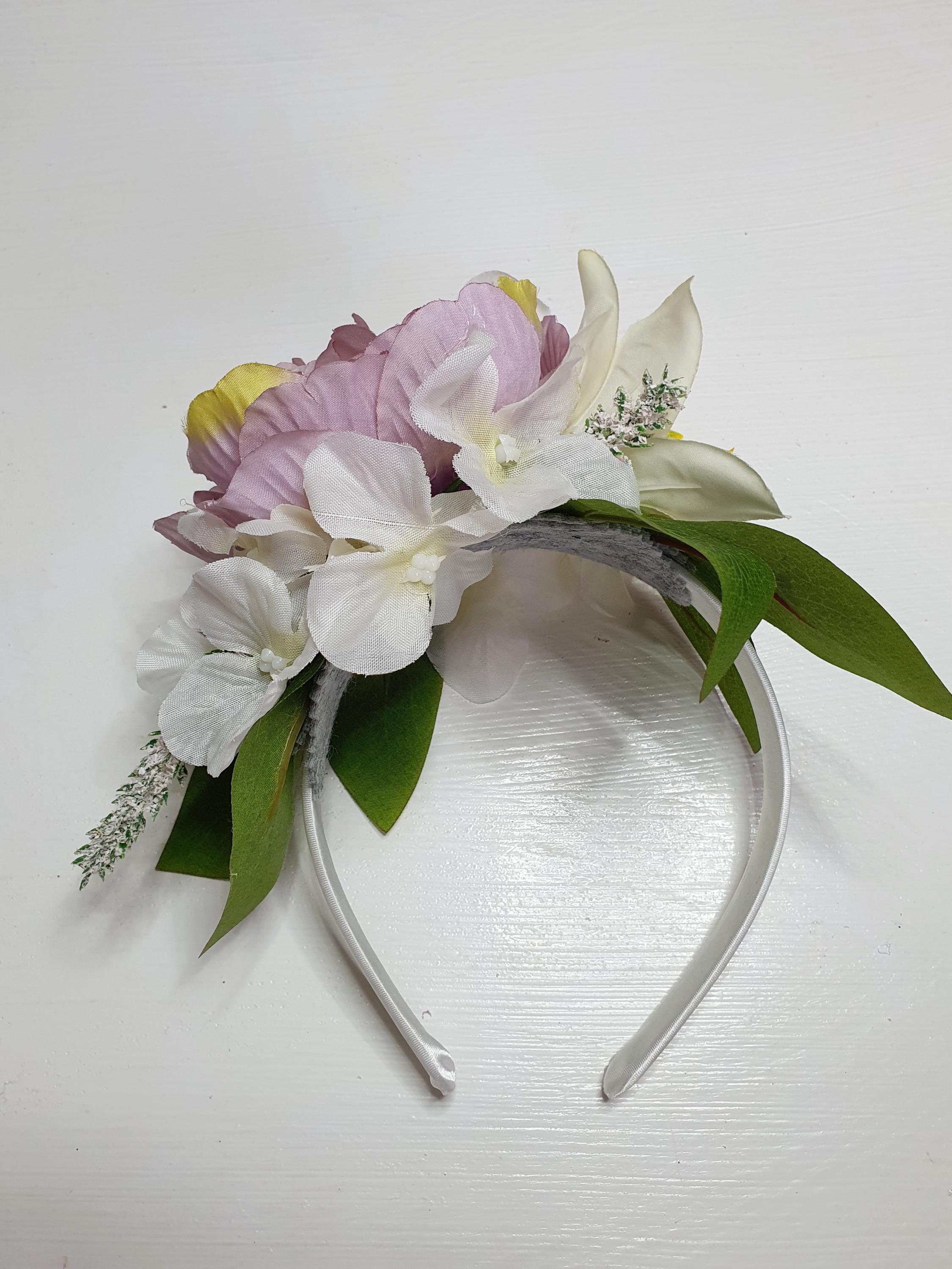 Lilac Peony Flower Fascinator: Vintage Style Headband - Etsy