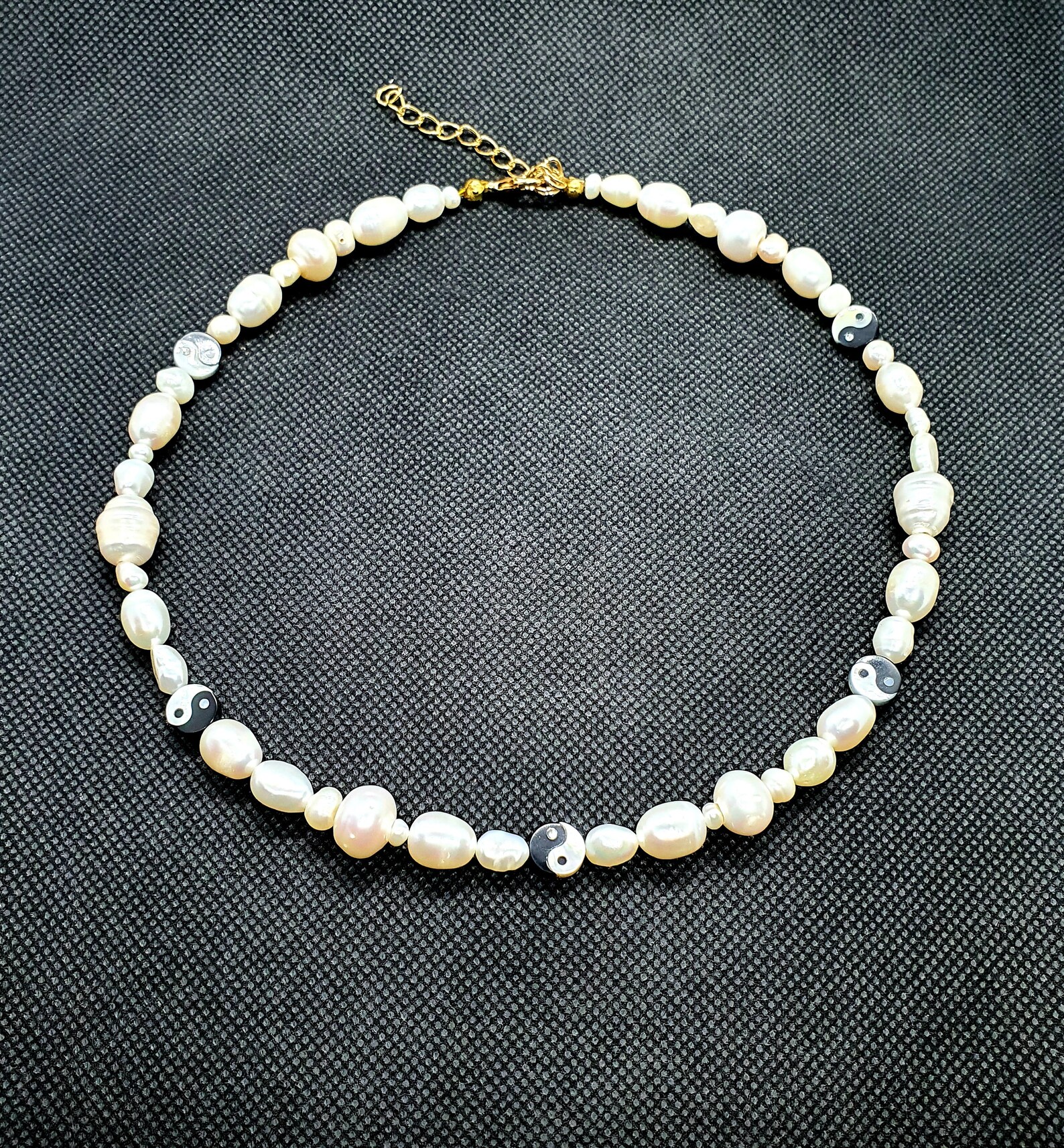 Yin yang pearl necklace Clearance