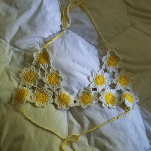 Crochet Daisy Bralette PATTERN