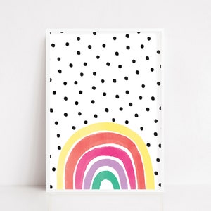 Rainbow Art Print, Rainbow Print, rainbow for kids, rainbow kids room print