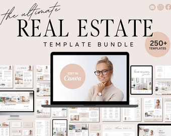 Real Estate Template Bundle | Realtor Marketing Templates, Open House, Buyers Guide, Sellers Guide, Instagram Templates, Newsletter