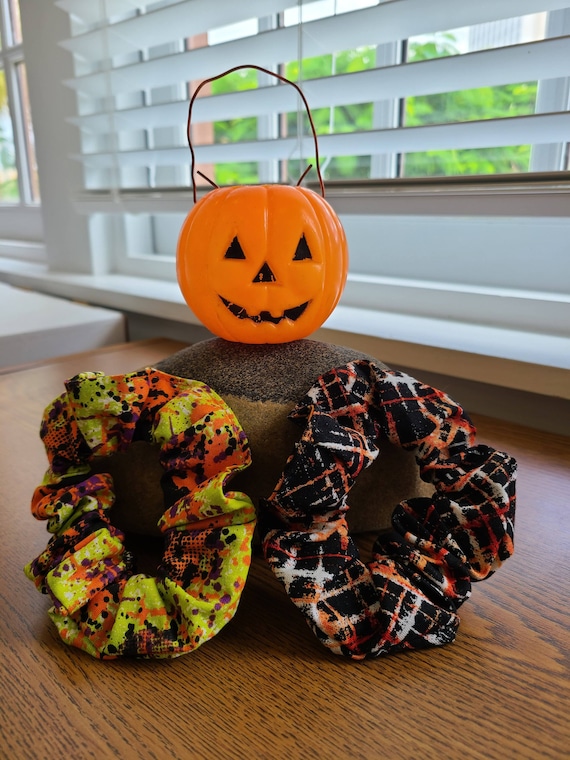 Halloween Scrunchies/scrunchie/autumn/fall/hair Tie/hair 