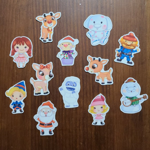 Rudolph & Friends Stickers/Holiday Stickers/Christmas Stickers/Rudolph the Red Nosed Reindeer