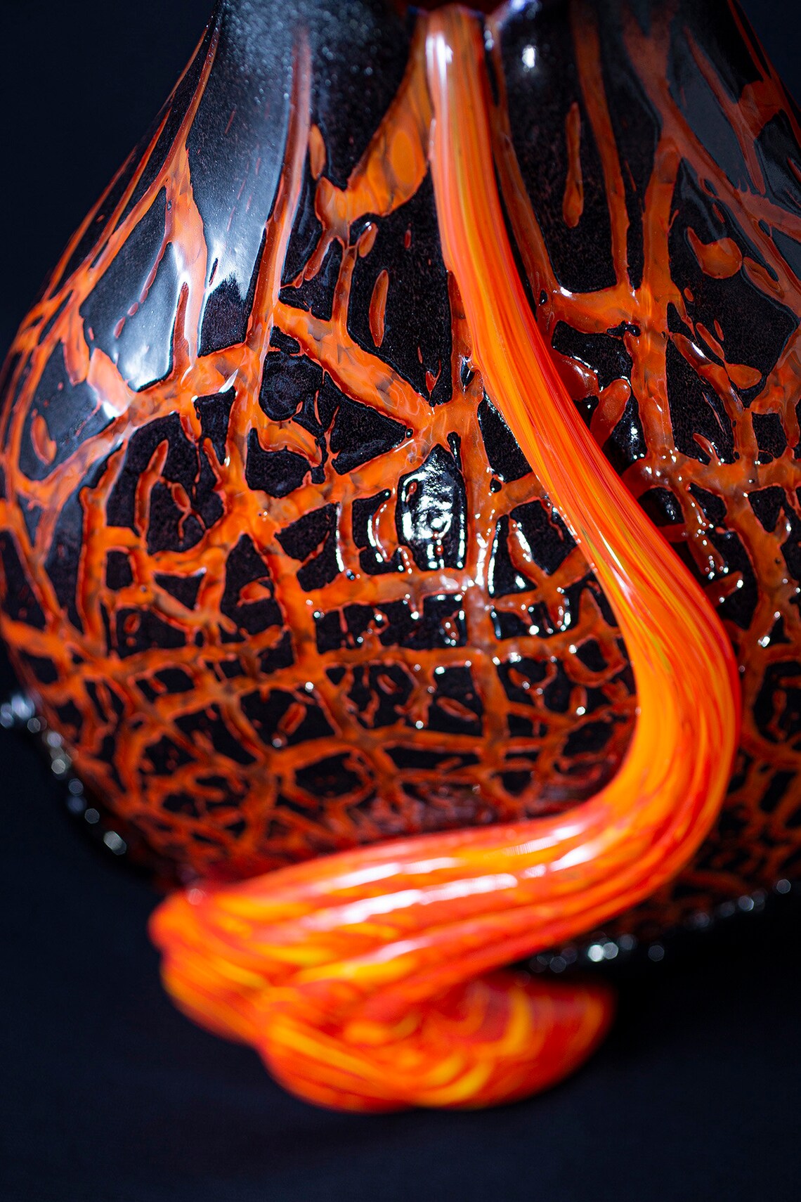 Lava art LAVA VASE Volcano vase Volcano Art Glass Vase Etsy