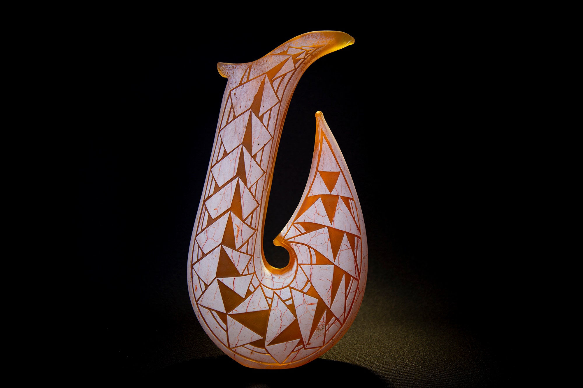 Fish Art FISH HOOK Art Fish Hook Glass Sculpture Blown Etsy