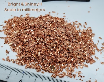 5lbs Copper Chops Shavings Shreds - Bare & Bright • Crafts • Orgone Pyramids • Inlay Resin • Art Texturing • Alloy with gold silver