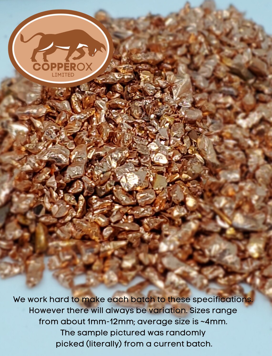 Bare & Bright Copper 8oz Chops Shavings Shreds 8oz Crafts Etsy