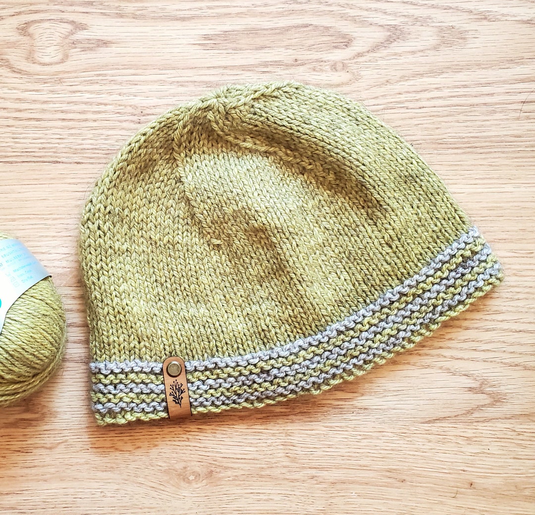 Kea Green/natural New Zealand Possum Wool Beanie Merino/possum/silk