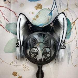 Natural fox ears made of fauxfur handmade for cosplay, therian, streamer, furry, petplay, roleplay, fursuit ears wearable as headband