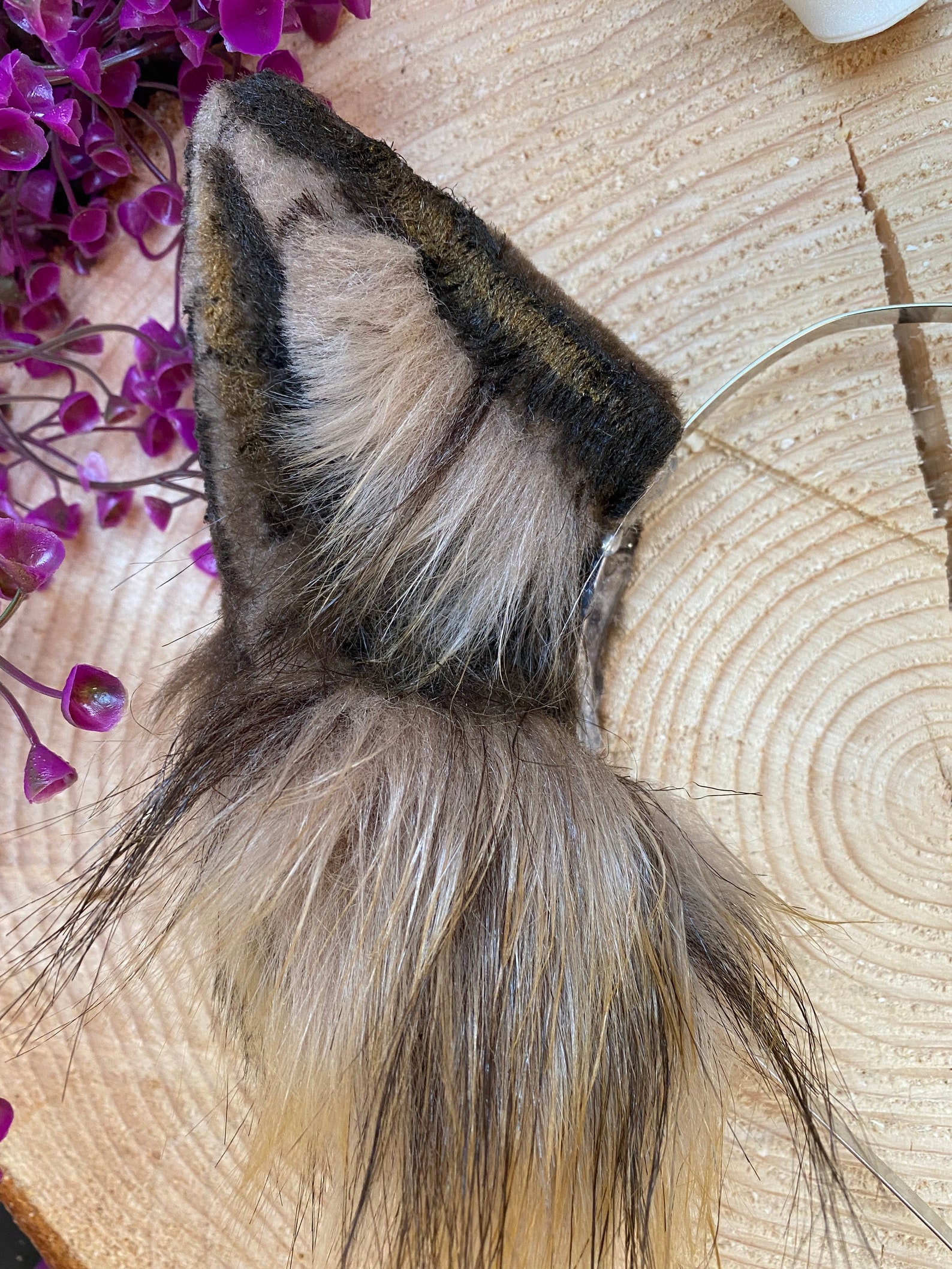 AKOOSY Dobermann Ohren Stirnband - Realistische Plüsch Ohren Für Cosplay