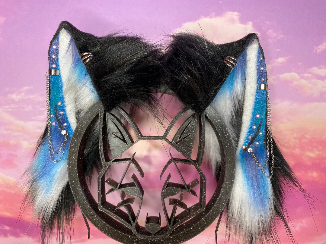 Galaxy Wolf Ears Wolf Cosplay Ears Ears Accessories Faux Fur Etsy