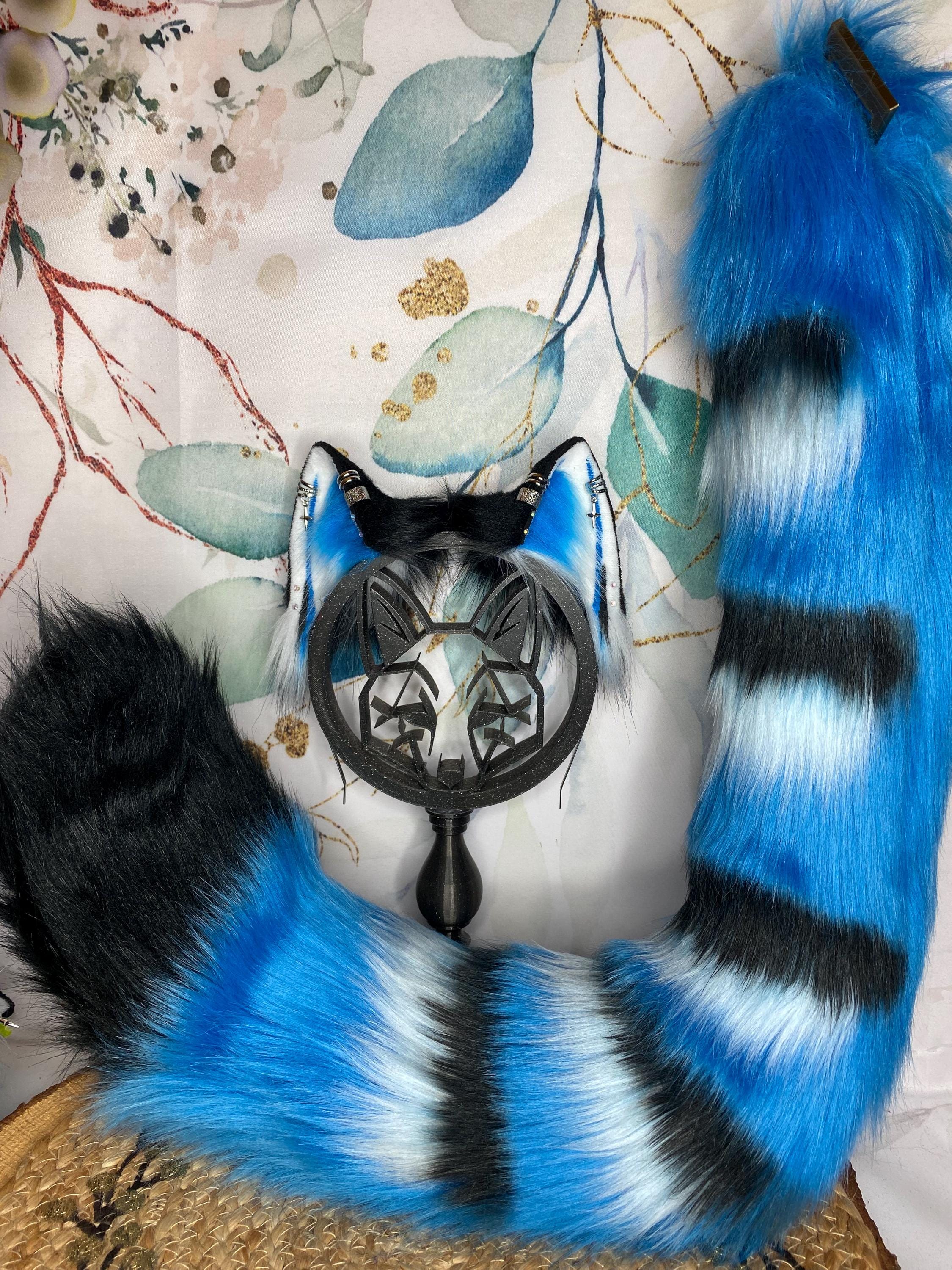 Kpop Demon Hunter Derpy Tiger Inspired Cat Ears and Cat Tail Made