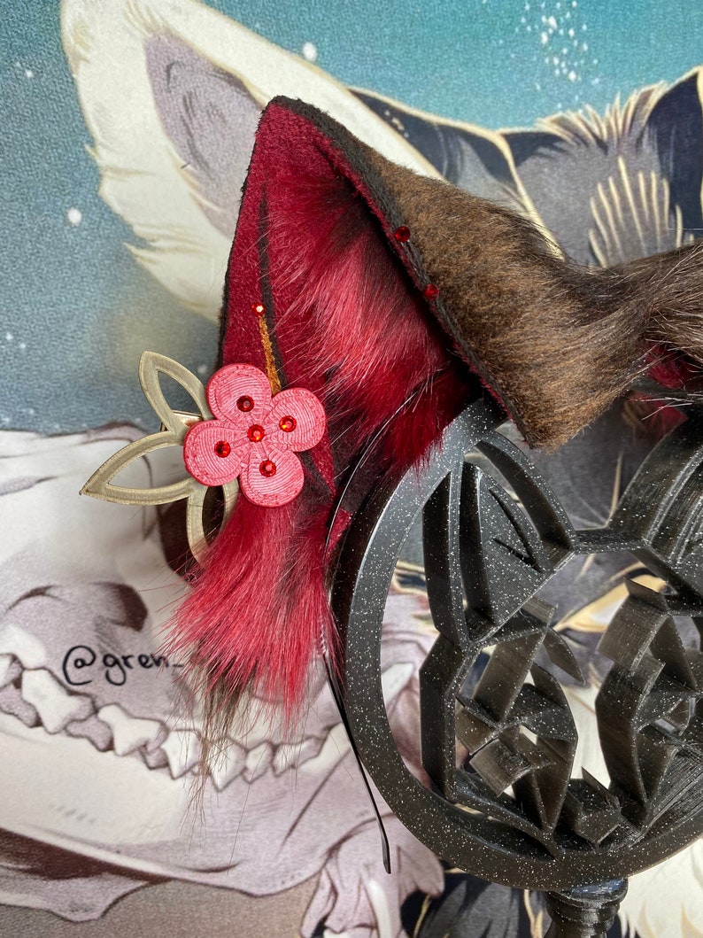 Genshin Impact Hu Tao Cat Ears Cosplay Ears Ears Accessories Etsy