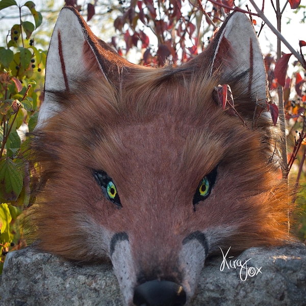 Red Fox Therian Mask Etsy