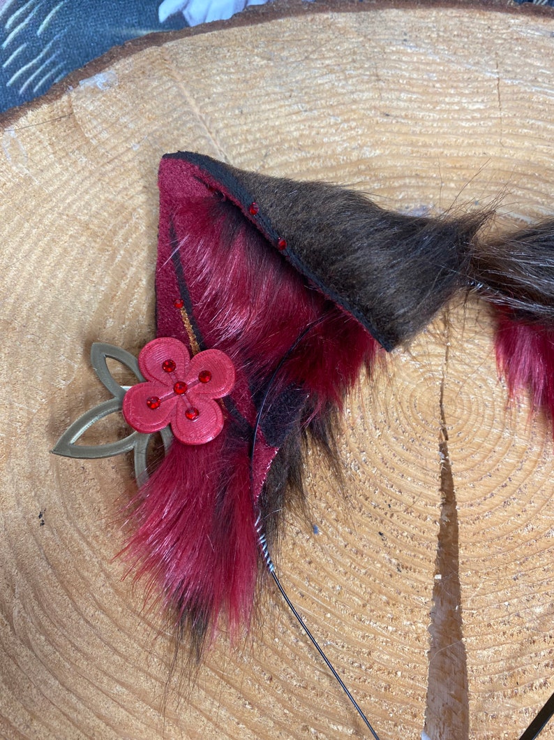 Genshin Impact Hu Tao Cat Ears Cosplay Ears Ears Accessories Etsy UK