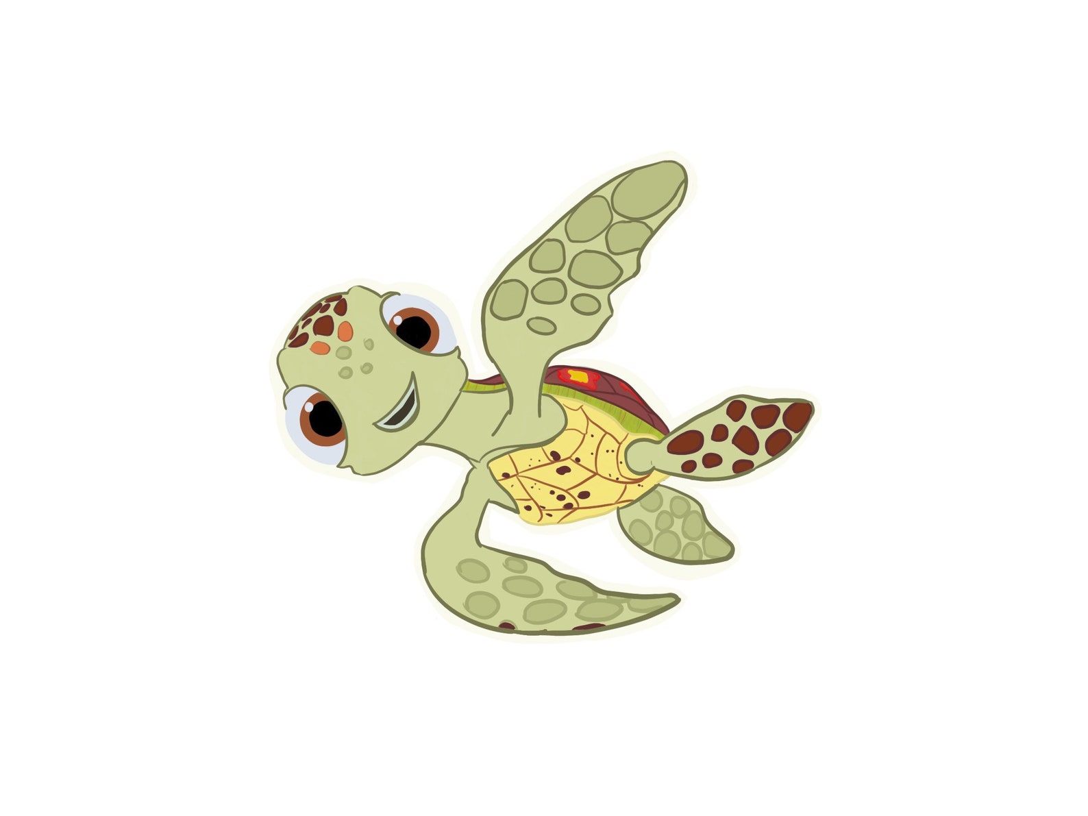 Disney/pixar Vinyl Sticker// Wall Art// Squirt Stickers// Etsy