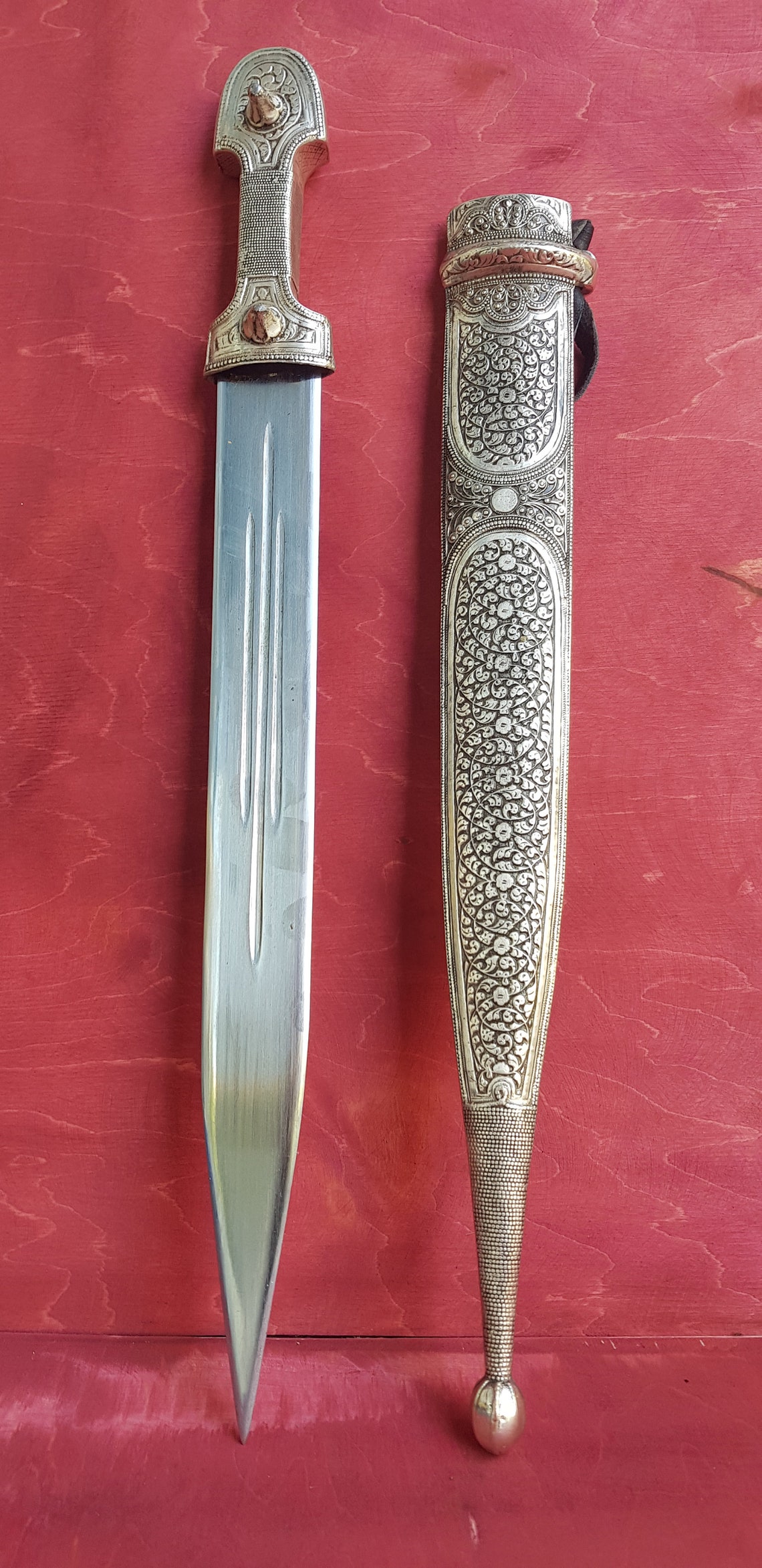 Perfect Decorated Handmade Dagger Caucasian Dagger Best Etsy UK