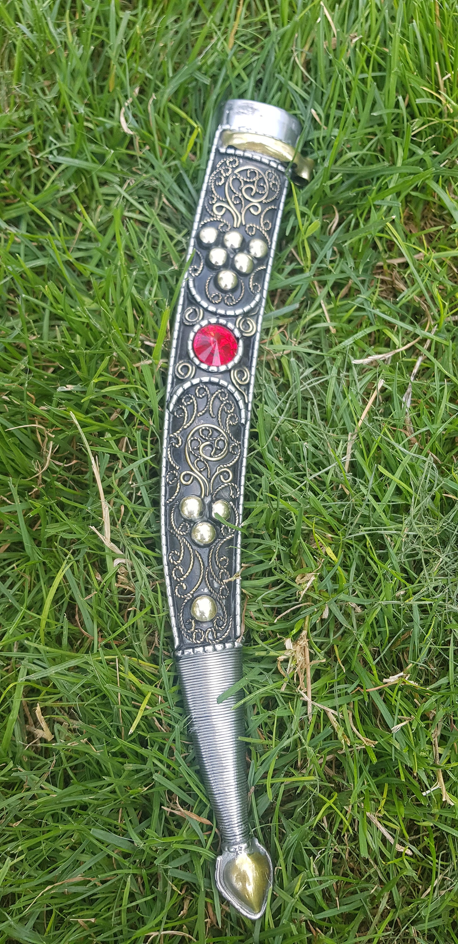 Perfect Decorated Handmade Dagger With Leather Belt Etsy