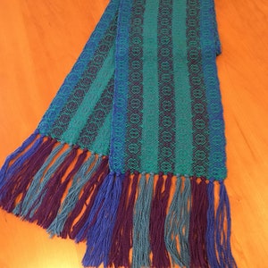Hand Woven Cotton Pattern Scarf